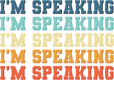 I'm Speaking pattern Kamala Harris Madam Vice President Kids T-Shirt