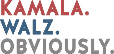 Kamala Harris Tim Walz Obviously 2024 Election Kids Long Sleeve Shirt