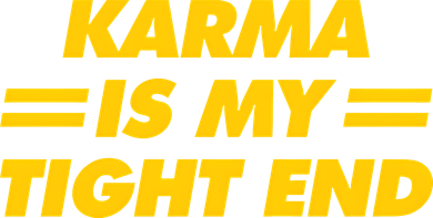Karma Is My Tight End Kansas Football Beanie