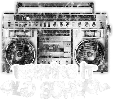 Keeping It Old School Cute Gift Vintage Boombox Graffiti Gift Ornament
