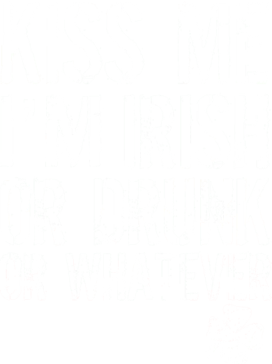 Kiss Me I'm Irish Or Drunk Whatever St Patricks Day Kids Long Sleeve Shirt