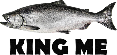King Me Salmon Fishing Kids Sweatshirt