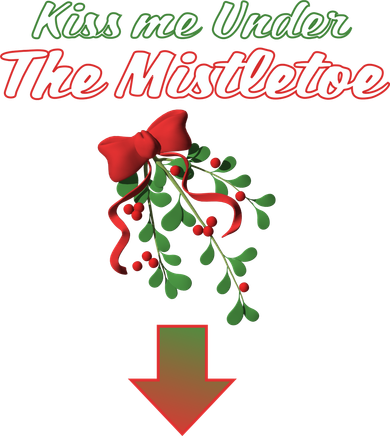 Kiss Me Under The Mistletoe Kids Hoodie