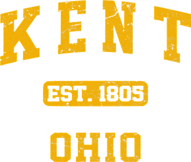 Kent Ohio OH Vintage State Athletic Style Coaster