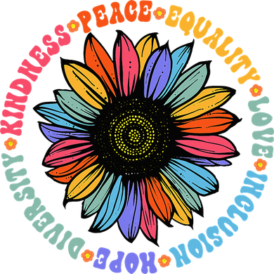 Kindness Peace Equality Love Hope Diversity Human Rights Golf Towel