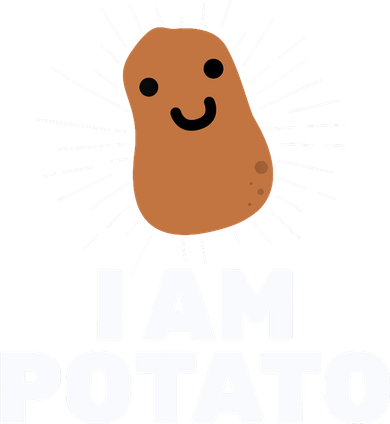 Kawaii Potato I Am Potato Funny Potato Women's Sweatshirt