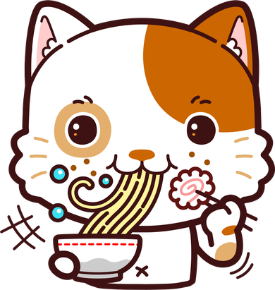 Kawaii Ramen Cat Kids T-Shirt
