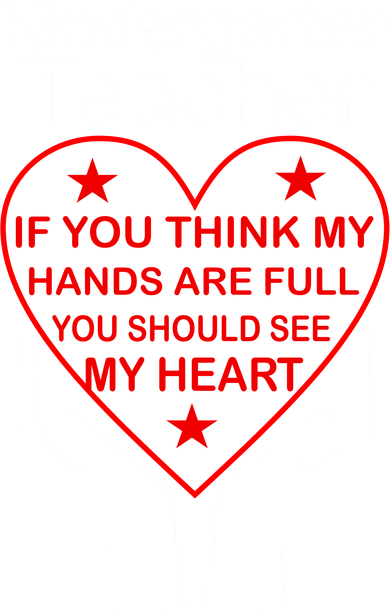 Kindergarten Teacher See My Heart Hat