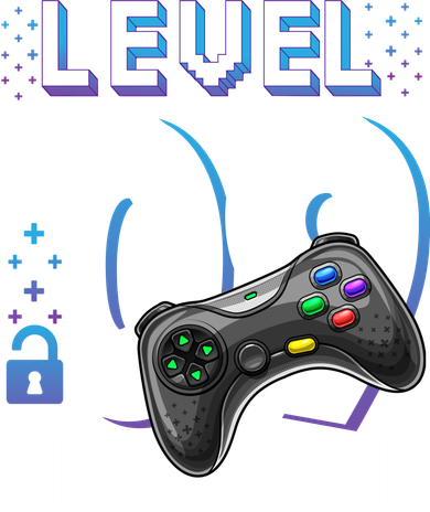 Level 9 Unlocked Funny Video Gamer 9th Birthday Gift For Gamers Doggie Tank