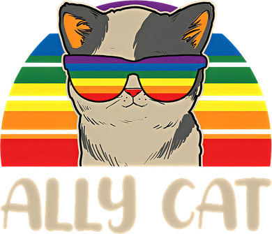LGBT Ally Cat Pride Cat LGBT Support Equal Rights LGBTQ Pride Month Tote Bag