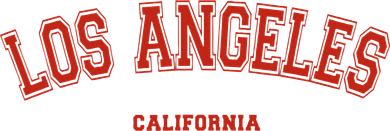 Los Angeles California CA Red Lette Hat