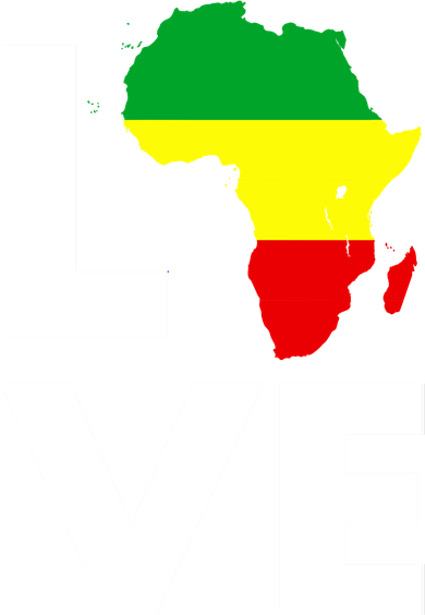 LOVE Africa Map Black History Month Women's T-Shirt