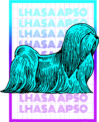 Lhasa Apso Dog Vintage Retro Lhasa Apso Women's Tank Top