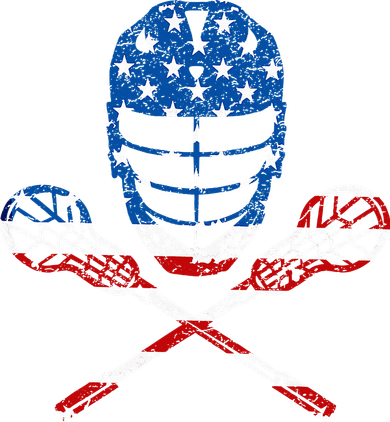 Lacrosse American Flag Lax Helmet Sticks Kids Hoodie