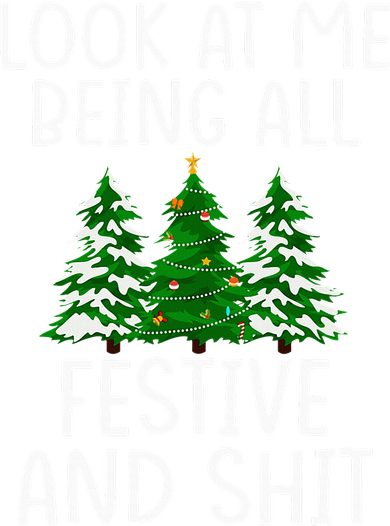 Look At Me Being All Festive And Shit Humorous Xmas Women's Hoodie
