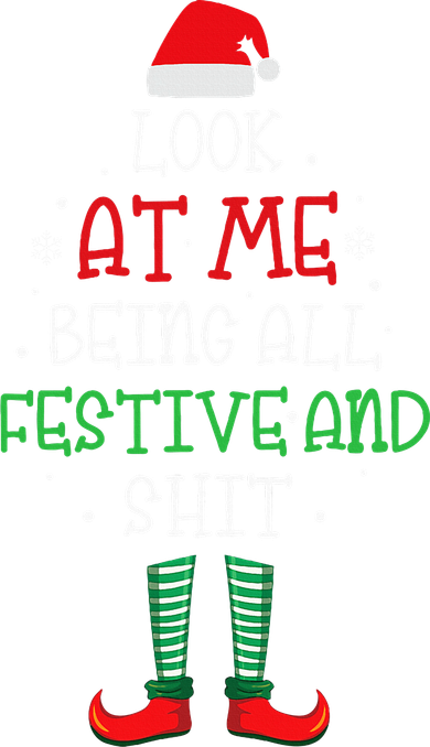 Look At Me Being All Festive And Shit Funny Beanie