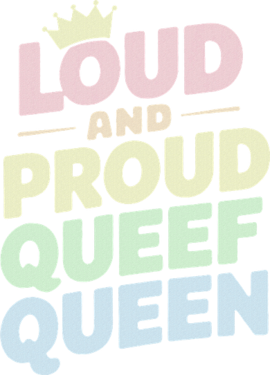 Loud And Proud Queef Queen Funny Kids Hoodie
