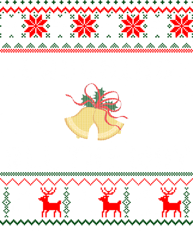 Laughing All The Way Jingle Bells Ugly Sweater Gift Kids Hoodie