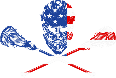 Lacrosse Flag Santa Hat