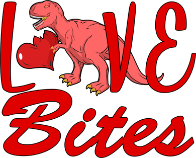 Valentines Day Love Bites Dinosaur Coaster
