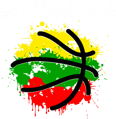 Lithuania Basketball Abstract - Lithuania Strong Basketball Tote Bag