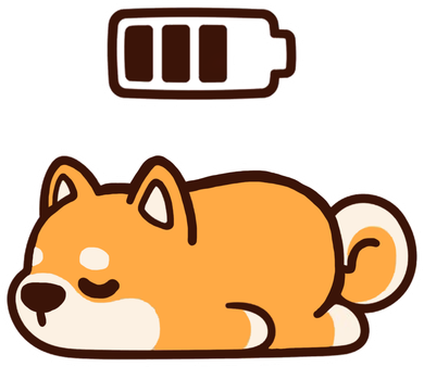 Low Battery Corgi Dog Kids T-Shirt