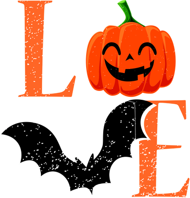 Love Halloween Pumpkin Bat Toddler T-Shirt