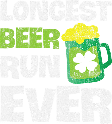 Longest Beer Run Ever St Patricks Day Beer Mug Runner Long Sleeve Shirt