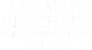 Lehman Brothers Risk Management Dept 2008 Meme Button
