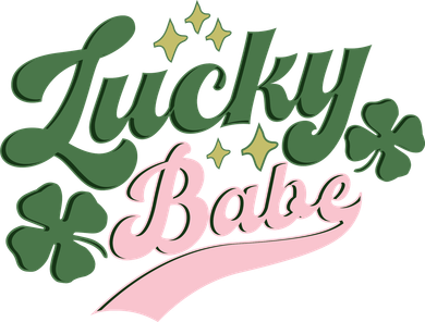 Lucky Babe Shamrock Retro Vintage St Patricks Day St Paddys Magnet