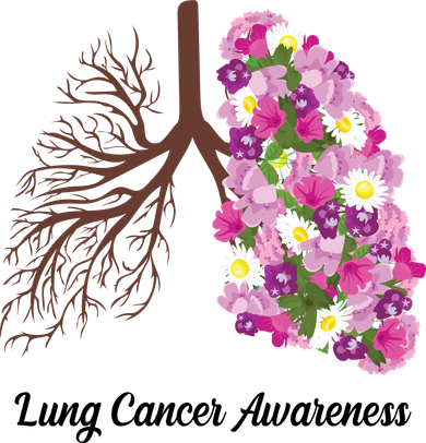 Lung Cancer Awareness Floral Beanie