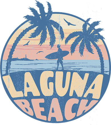 Laguna California Beach Surf Summer Vacation Vintage Hat