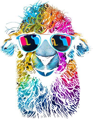 Lama Colorful Cool Alpaca Alpacalover Baby Bodysuit