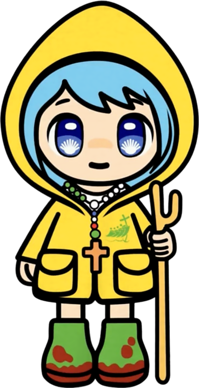 Luce Catholic Pilgrim Anime Mascot Of The 2025 Jubilee Coaster