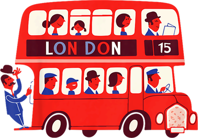 London Double Decker Bus London Red Bus British Baby Shower T-Shirt