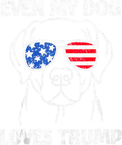 Labrador Dog Flag Sunglasses Even My Dog Loves Trump 2024 Backpack
