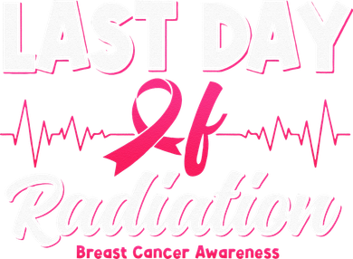 Last Day Of Radiation Heartbeat Breast Cancer Awareness Toddler T-Shirt