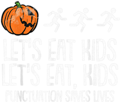 Lets Eat Punctuation Saves Lives Lazy Halloween Costume Button