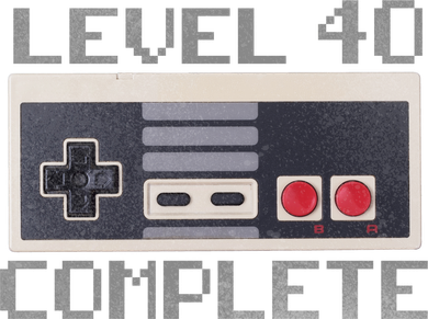 Level 40 Complete Retro Gamer 40th Birthday Bucket Hat
