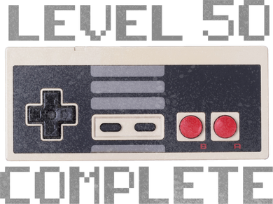 Level 50 Complete Retro Gamer 50th Birthday Bucket Hat