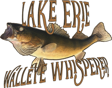 Lake Erie Walleye Whisperer Fishing Women's V-Neck T-Shirt