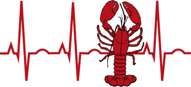Lobster Funny Gift Lobster Heartbeat Hooded Gift Gift Polo