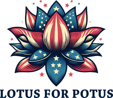 Lotus For Potus Usa Election Red White And Blue Coffee Mug