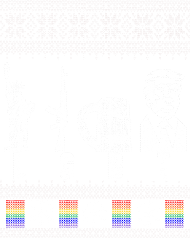 LGBT Liberty Guns Beer Trump Support Ugly Christmas Women's T-Shirt