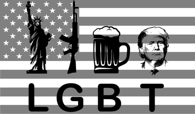 LGBT Liberty Guns Beer Trump Women's T-Shirt