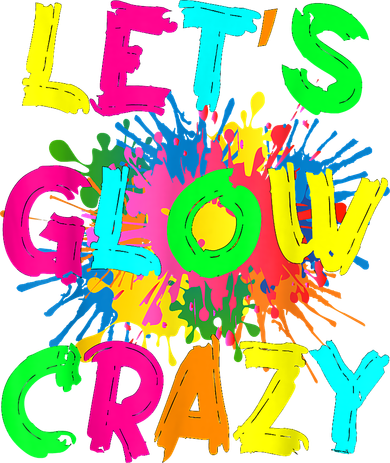 Let's Glow Crazy Outfit Retro Colorful Party 80s Party Kids Hoodie