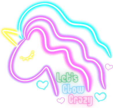 Let's Glow Crazy Unicorn Cute Magnet