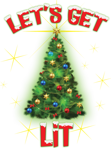 Let's Get Lit Christmas Tree Women's T-Shirt