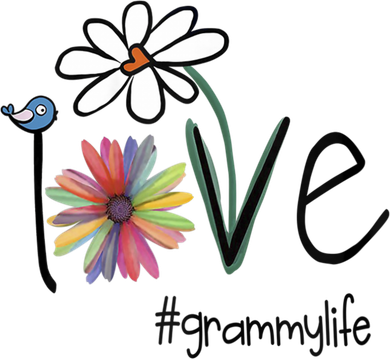 Love Grammy Life Art Flower Great Gift Ornament