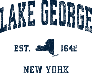 Lake George New York Ny Vintage Athletic Sports Women's Hoodie